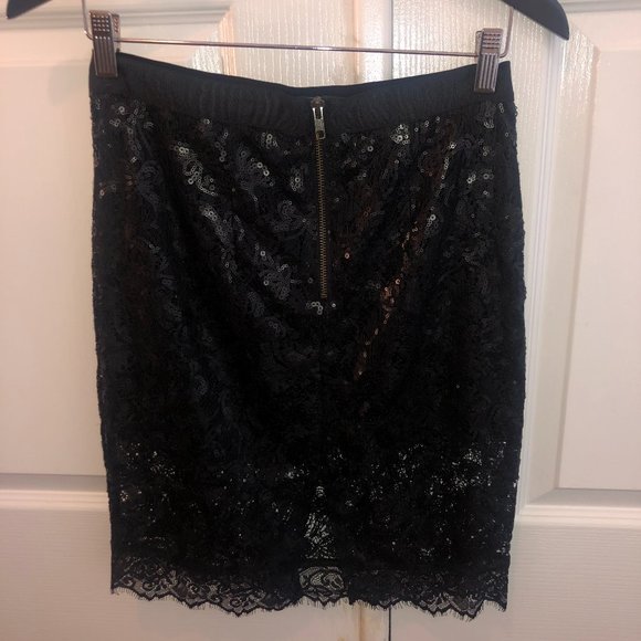 Gentle Fawn Sequin & Lace Skirt, Size XS - Picture 3 of 4